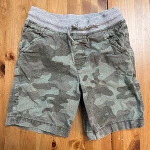 100% Cotton Camo Soft Wait Drawstring Shorts Boys 5T Pockets Distressed